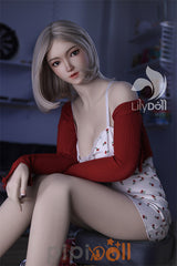 Freya-A - 168cm F-Cup LH031A-A Natur Silikonkopf TPE-Körper Lilydoll Liebespuppe