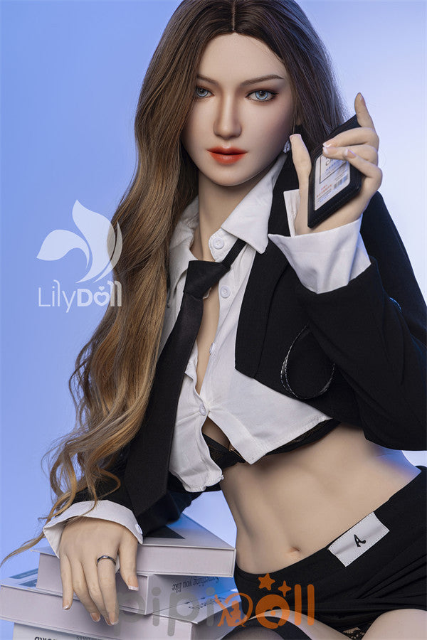 Selene-A - 168cm F-Cup LH033A-A Natur Silikonkopf TPE-Körper Lilydoll Liebespuppe